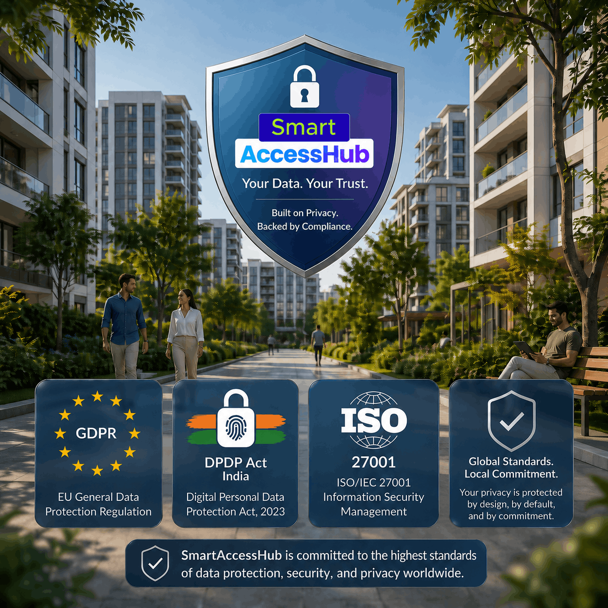 SmartAccessHub compliance and certifications — GDPR, DPDP Act, ISO 27001